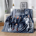Cartoon Anime Jujutsu Kaisen Throws Blanket Super Soft Featuring Yuji,Megumi,obara and Satoru Gojo Blanket for Travel Beding Bed - View 27