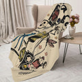 Cartoon Movie Animal Collage Flannel Plush Throw Blanket - Allover Print, All-Season Cozy Gothic Fleece, Cartoon Graphic Throw for Horror Movie Fans (Halloween, Birthdays Gifts), Flannel Plush Throws, Allover Print Blankets - View 10