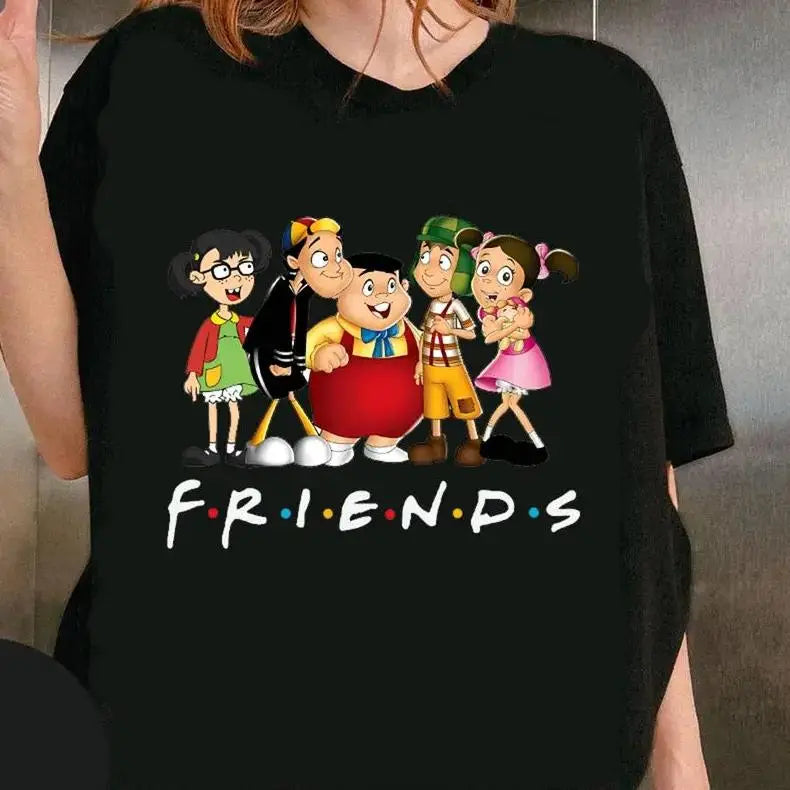 Women's Black El Chavo Del 8 T-Shirt - Streetwear & Casual Style