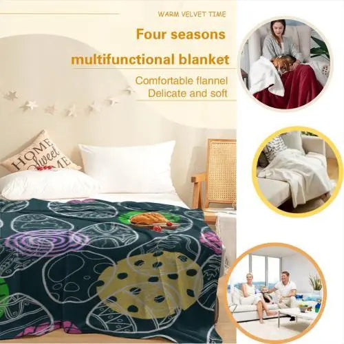 Christian Bible Jesus Soft Fleece Throw Blanket, 80x60 in, Christmas Plaid, Lightweight Warmth, Premium Textile for Home & Travel, Bedroom-Living Room Decoration - View 5
