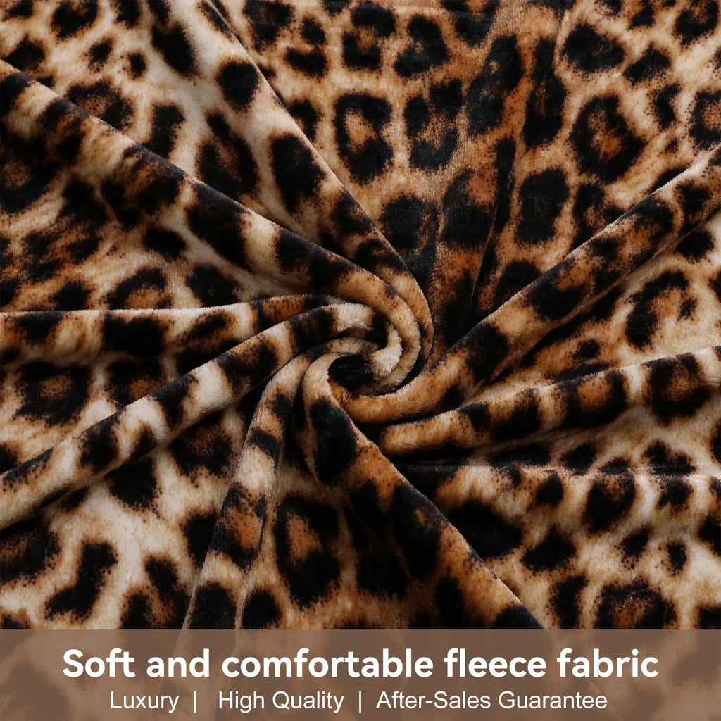 Naviliving Premium Leopard Print Blanket Thickening And No Shedding Machine Washable Suitable For Rental Property Sofa Living Room Decoration And Office Summer Air Conditioning Blanket - View 4
