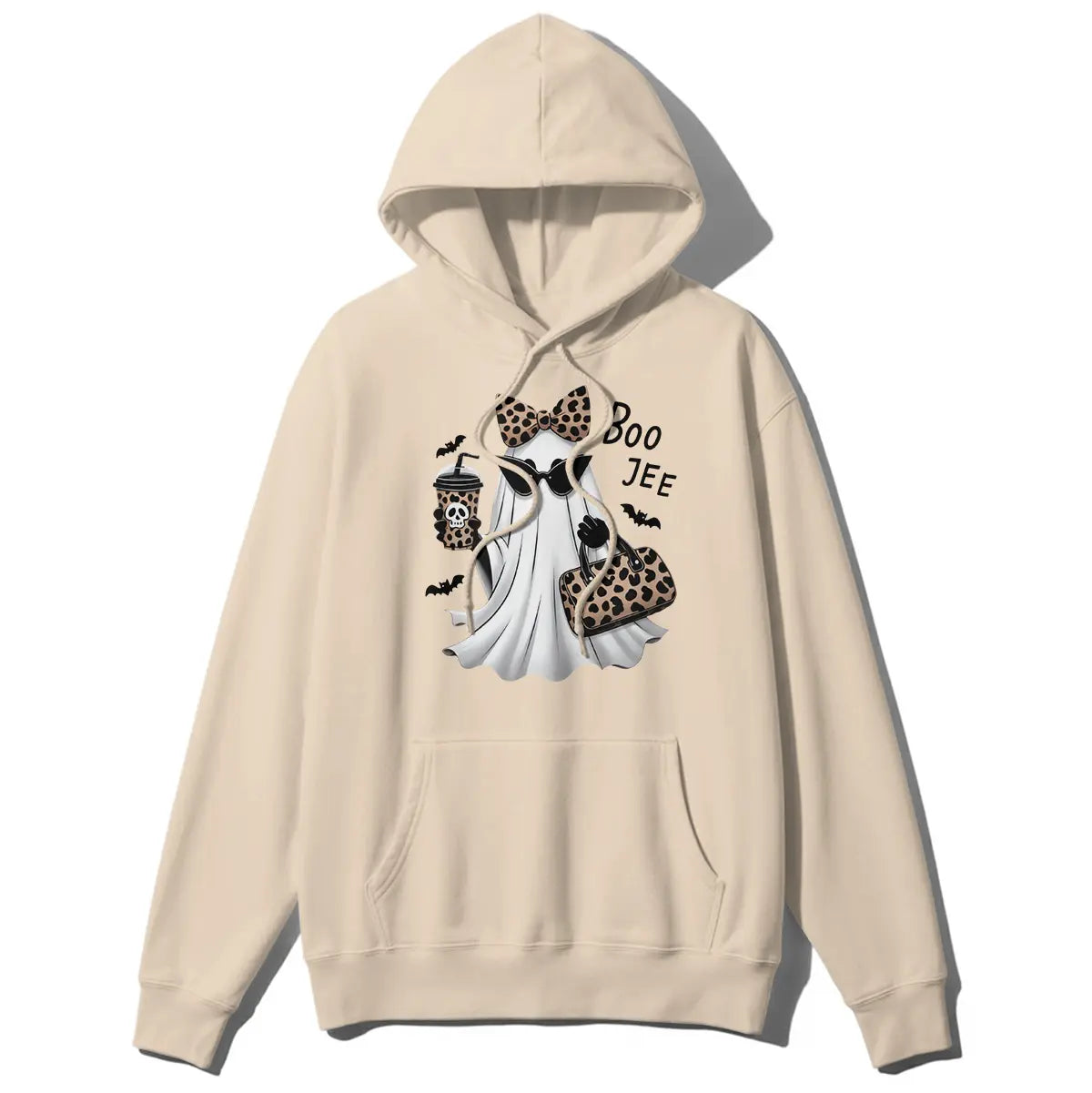 Comfort Colors Boo-Jee Ghost Shirt Leopard Ghost Tee, 100% Cotton
