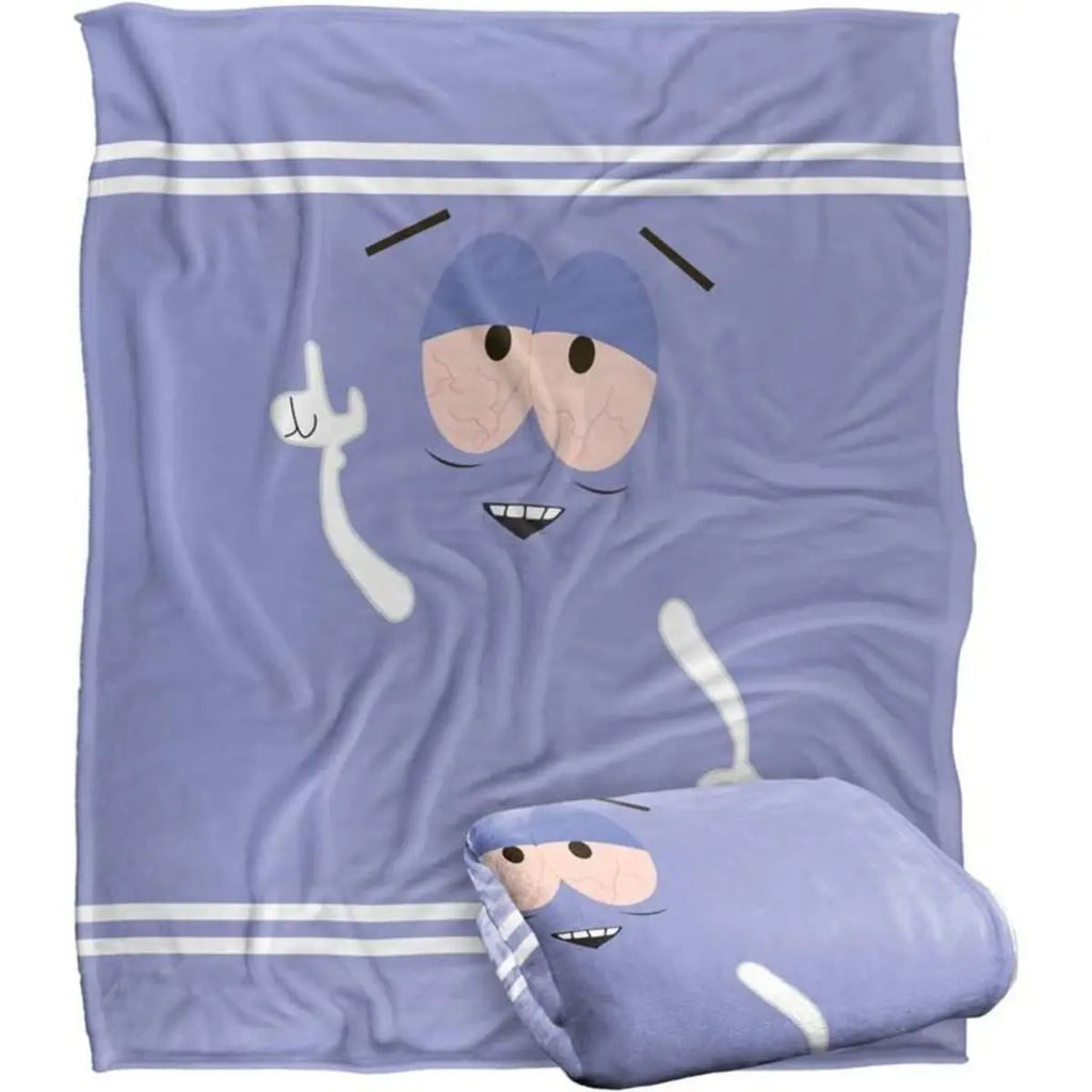 South Park Towelie Officially Licensed Flannel Blanket - Premium Flannel Material Silky Touch Super Soft Throw for Bed Sofa Office Travel Camping Mother's Day Valentine's Day Birthday Christmas Gift - View 1