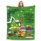 Funny Cartoon Christmas Print Super Soft Flannel Blanket, multi-purpose, suitable for sofa, bedroom, office or camping, suitable for all seasons - View 11