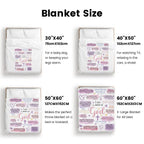 Faith-Based Printed Flannel Soft Throw Blanket (60x80 in) - "I Am A Child Of God" Bible Quote Collage, Pastel Watercolor Religious Print, Blankets for Sofa, Girl Room Decor, Heartwarming Gift for Girls,back to school,back to school shopping,home decor - View 3