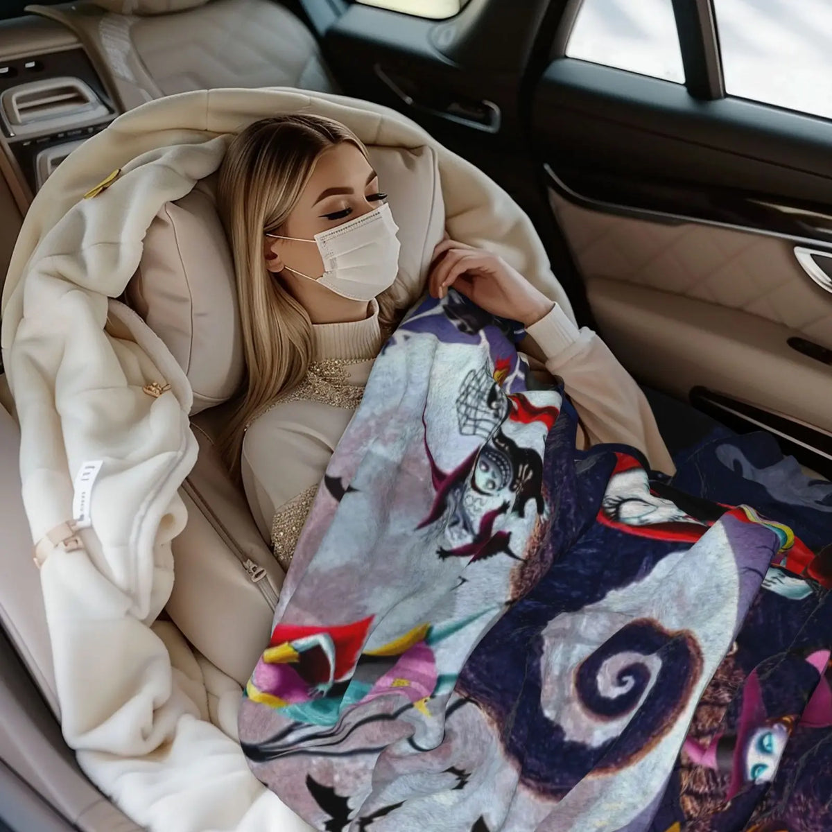 SPXUBZ Christmas Movie Blanket Soft Warm Cartoon Flannel Throw Blanket Lightweight Car Sofa Bedroom Blankets Gifts for Kids Young Adults Men Women Boy Girl - View 3