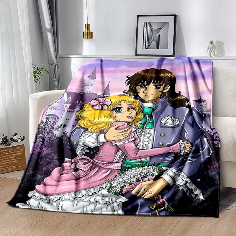 2025 New Style Candy Candy Girl Cartoon Anime Soft Plush Blanket,Flannel Throw Blanket Polyester Blanket for Living Room Bedroom Sofa Kid Gift - View 19