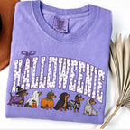 Comfort Colors Halloween Dachshund T-Shirt, Funny Halloweenie Dog Mom Tee, Wiener Dog Tshirt, Spooky Doxie Mom Gift - View 1