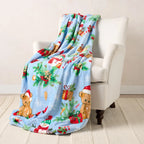 Kringle Express Oversized 60x80 Holiday Printed Throw - View 6