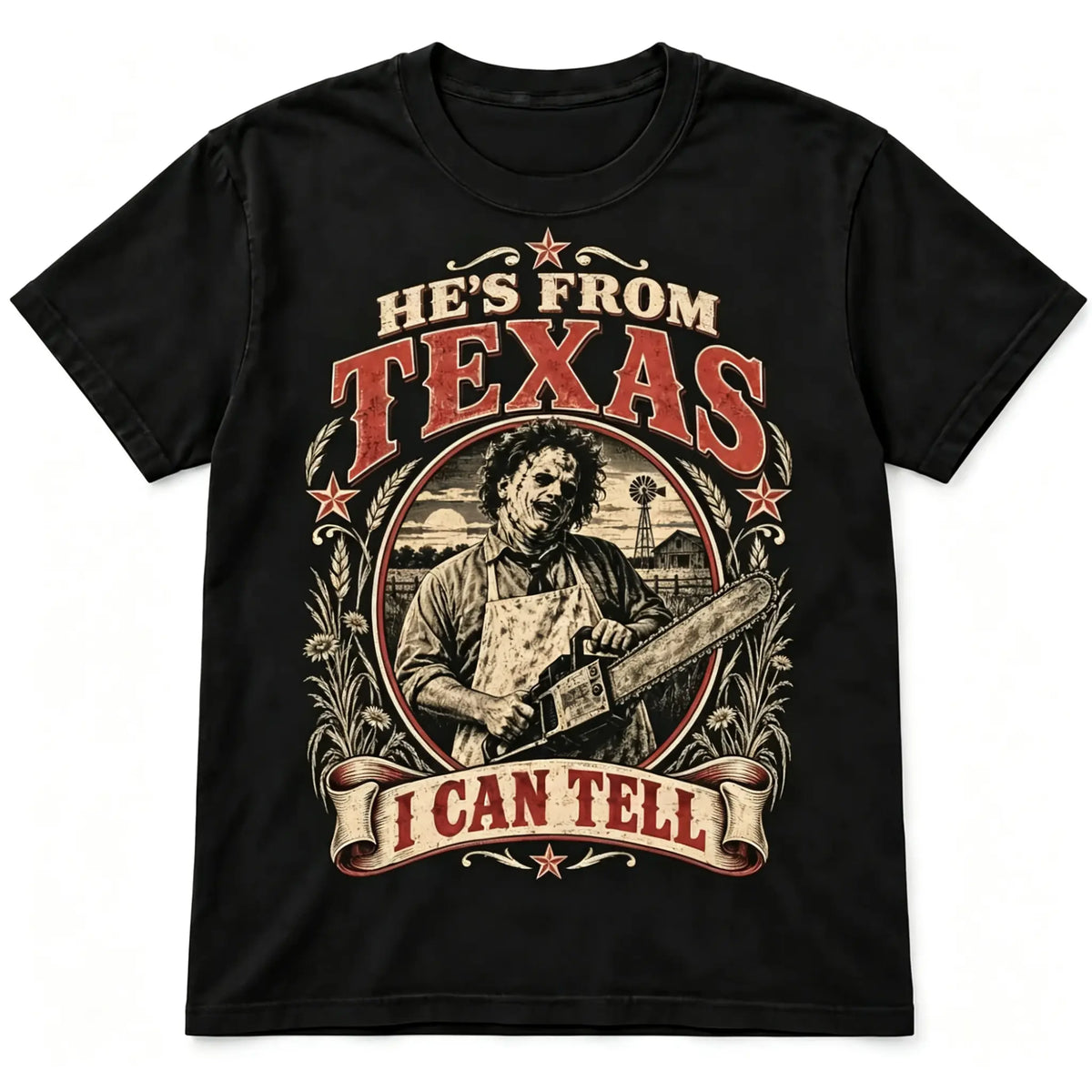 Texas Movie Graphic T-Shirt - Halloween Regular Fit Tee, Spooky Season Fan Top - View 15