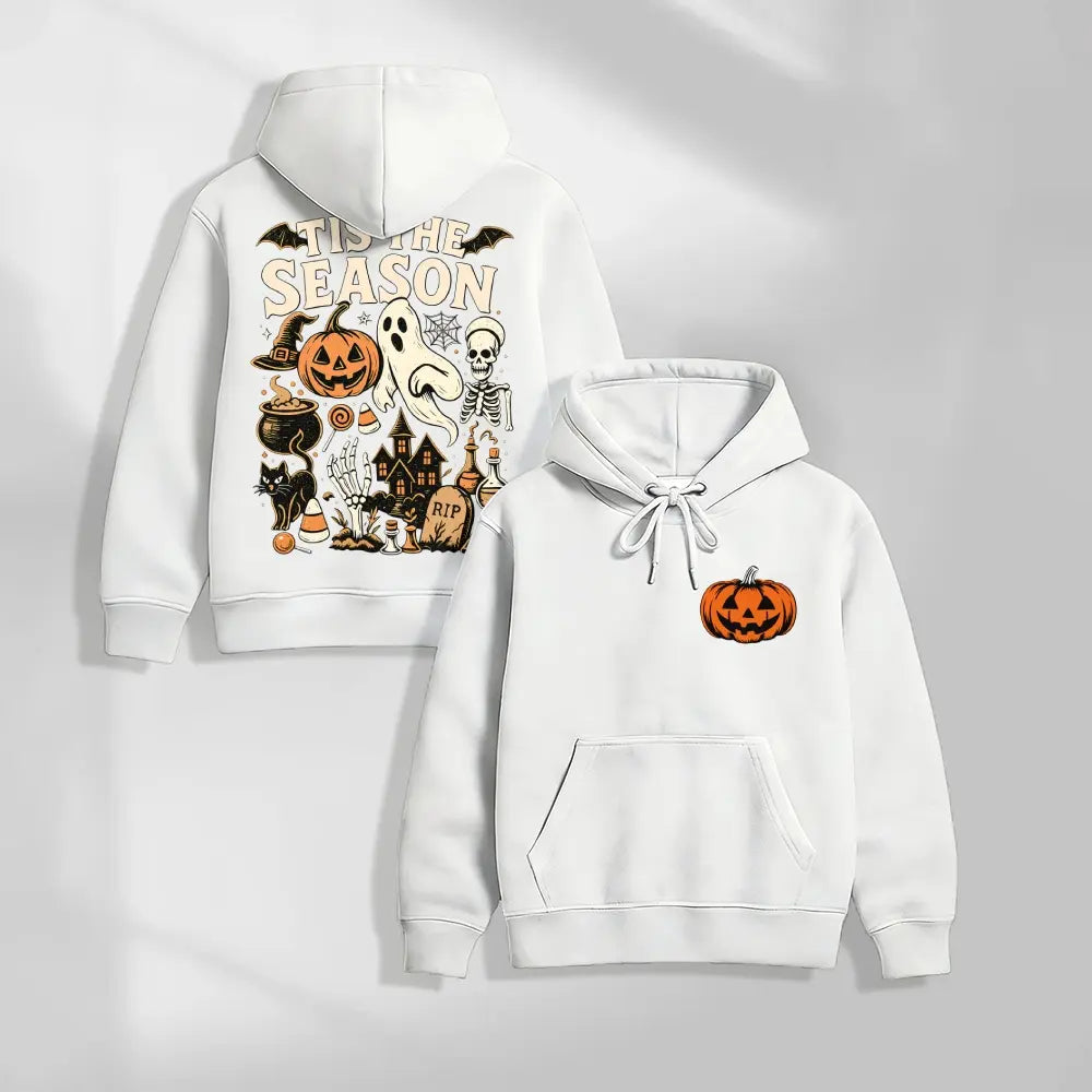 Halloween Spooky Season Graphic Hoodie Pullover Sweatshirt