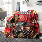 Red Dead Redemption John Marston Flannel Blanket - Premium Flannel Material Game Series Cowboy Characters Throw for Home Bedspread Decoration Mother's Day Valentine's Day Birthday Christmas Gift - View 16