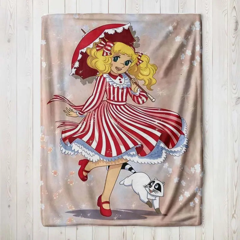 [Memorial Day Deals] Multi-Size Anime Candy Digital Print Glam Soft Cozy Blanket - All-Season Wrap for Sofa, Office - Christmas Gift for Friends, Anime Room Decor & House Decor - View 2