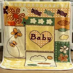 50x40 Small Cute Blanket - Small Super Soft Luxury Teddy Bear, Giraffe, Monkey Patterns - Cozy Setup, Warm Aesthetic, Elegant Design - Versatile Watch Party Use, Affordable Bedding Essential - View 11
