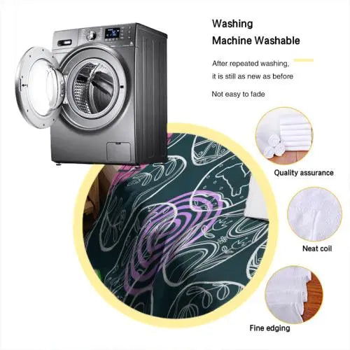 Autism Awareness Printed Flannel Fleece Blanket for Kids, 1-Piece Flannel Fabric, Funny Puzzle Design, Printed Style Brightens Rooms for Room Decor & House Decor - View 5