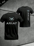 Men's Ariat Print Graphic T-Shirt, Casual Long Sleeve Top, Comfortable Fit for Daily Wear, Ideal for Home & Leisure Activities, Menswear