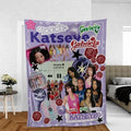 Katseye Beautiful Chaos Tour Blanket - 100% Brushed Flannel Fleece, Ultra Soft, Breathable, Plush, Lightweight, HD Print Throw for Bedroom/Couch, Christmas Gift for Kpop Fans, Aesthetic Merch Decor - View 10