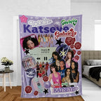 Katseye Beautiful Chaos Tour Blanket - 100% Brushed Flannel Fleece, Ultra Soft, Breathable, Plush, Lightweight, HD Print Throw for Bedroom/Couch, Christmas Gift for Kpop Fans, Aesthetic Merch Decor - View 10