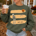 Gildan Funny Skeleton Lost Balloon Halloween Sweatshirt for Women