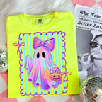 Comfort Colors Preppy Halloween Ghost Cotton Tee Unisex