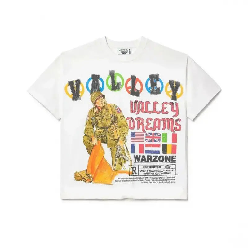 Vale Forever Warzone Tee White Gothic Y2K Unisex