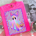 Comfort Colors Preppy Halloween Ghost Cotton Tee Unisex