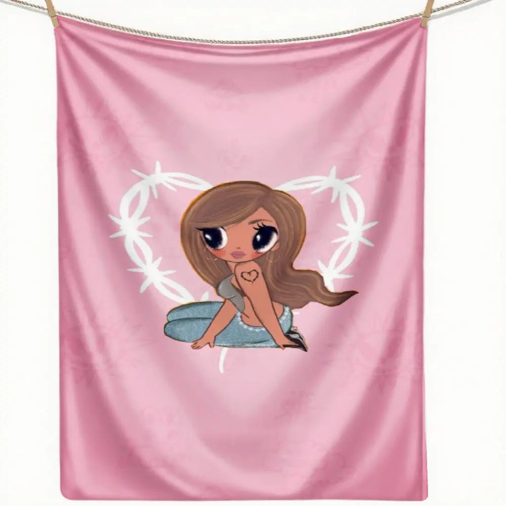 Soft Flannel Warmth & Relax Throw Blanket with Mañana Será Bonito Graffiti Art, Cartoon Pattern, Machine Washable - Ideal for Home Bedroom, Outdoor Camping, Warmth Throws, Relax Throws - View 11