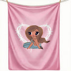 Soft Flannel Warmth & Relax Throw Blanket with Mañana Será Bonito Graffiti Art, Cartoon Pattern, Machine Washable - Ideal for Home Bedroom, Outdoor Camping, Warmth Throws, Relax Throws - View 11