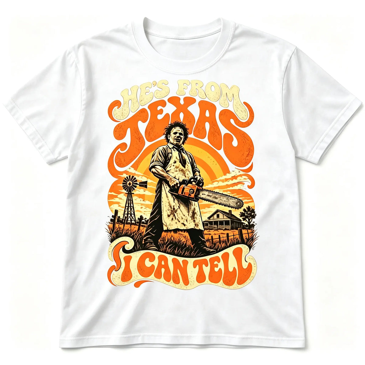 Texas Movie Graphic T-Shirt - Halloween Regular Fit Tee, Spooky Season Fan Top - View 12