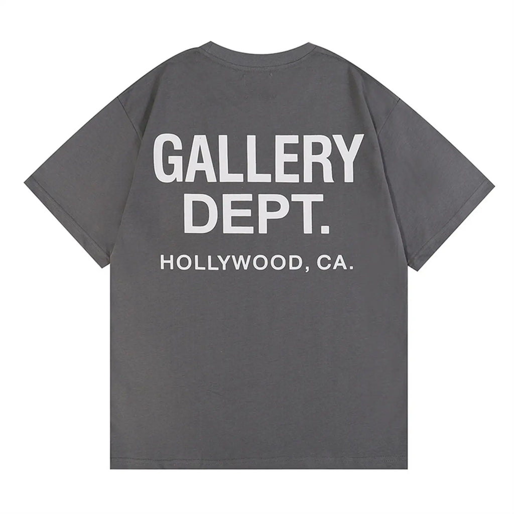 GALLERY DEPT Classic Letter Skull T-Shirt for Men & Women