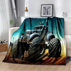 Soft Funny Throw Blanket M-Monster Jam Flannel Blanket - Soft and comfortable, with fashionable print design, suitable for daily use and gift giving (birthdays, Christmas, Thanksgiving) B-4 - View 17