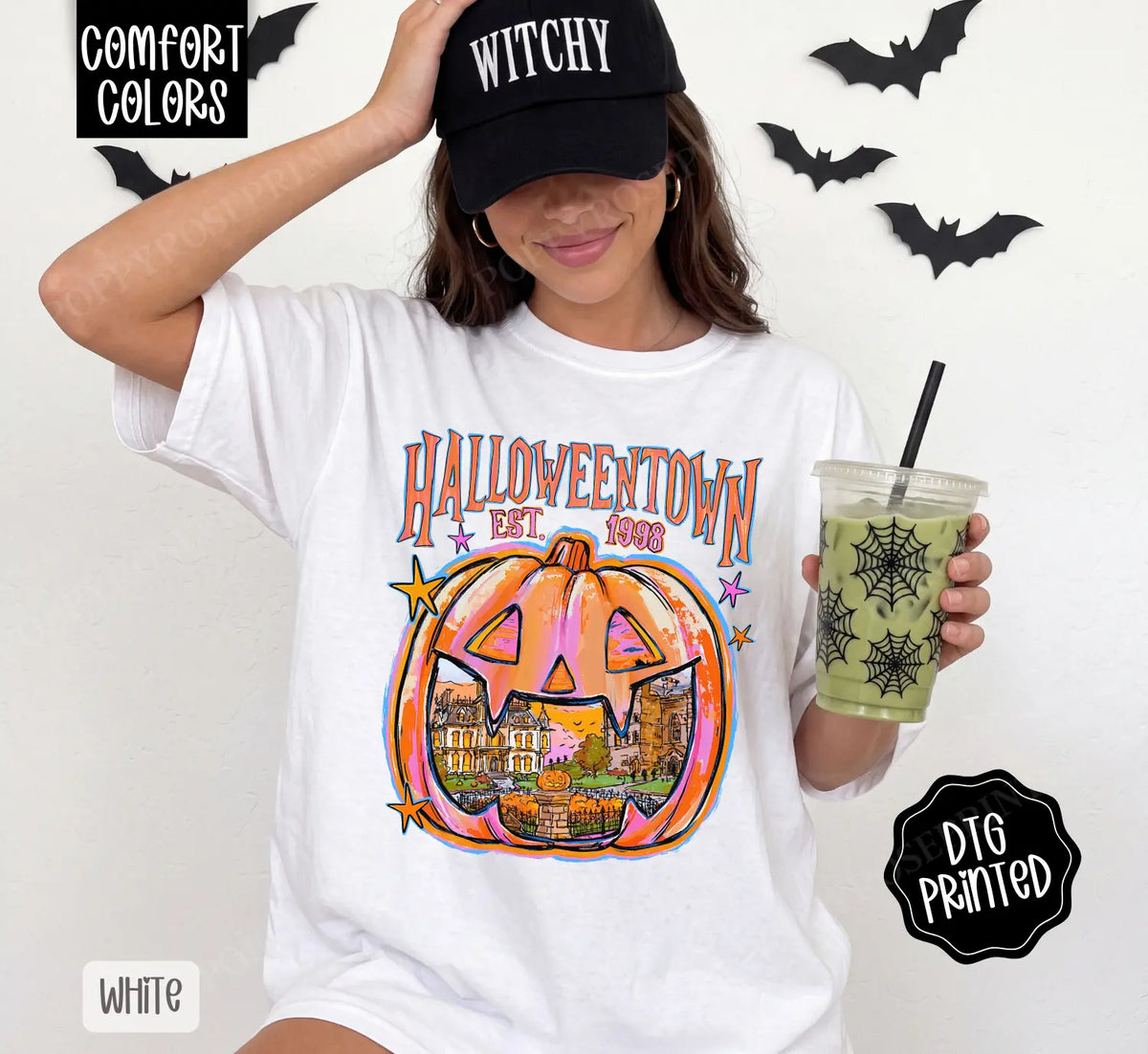 Halloweentown Comfort Colors Shirt, Trendy Women's Fall Tshirt, A Gift for Her - View 8