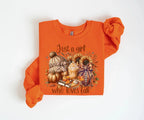 Just a Girl Who Loves Fall Gildan Sweatshirt or T-Shirt , Cozy Pumpkin Autumn Graphic Tee, Fall Season Sweatshirt, Cute Fall Gift