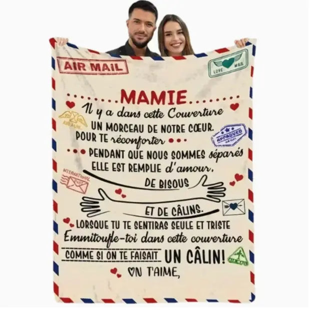 A Spanish letter: papa gives a blanket to his daughter, papa & mama give Birthday gift for son & daughter. A soft and comfortable flannel blanket, perfect for various occasions, a Valentine's Day gift.Easter Gifts for Kids - View 17