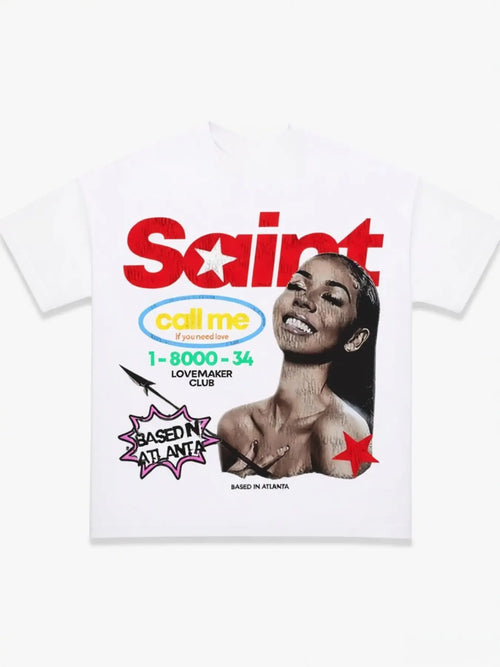 American Vintage Portrait Print T-Shirt Unisex Streetwear