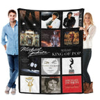 Michael Jackson Music Legend Fleece Throw Blanket - Fleece Fabric, Wrinkle-Resistant, Flannel Weave, Iconic Collage, HD Print, Durable, Breathable, Lightweight, Multi-Size (60in Option), All Seasons, for Adults’ Bed & Couch, Home & Travel - View 10