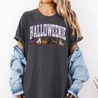 Comfort Colors Halloween Dachshund T-Shirt, Funny Halloweenie Dog Mom Tee, Wiener Dog Tshirt, Spooky Doxie Mom Gift - View 6