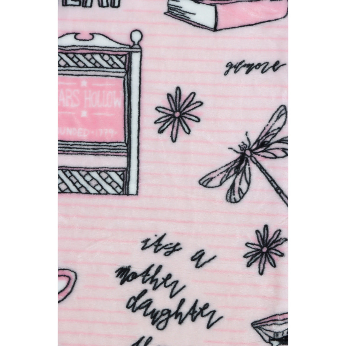 Jay Franco Official Warner Bros Gilmore Girls Super Plush Large Throw Blanket - 60x70 in, 60x90 in, Soft Fabric, Bedroom Bedding, Room Decor, Home Movie Night Cozy Setup, Stars Hollow Gift for Fans - View 6
