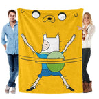 Adventure Time Cartoon Characters Flannel Blanket Large Size Ultra Soft Warm Lightweight Cozy Throw Blanket Perfect For Bed Sofa Living Room Office Camping Travel Gift Birthday Christmas For Fans Boys Teens Her - View 14