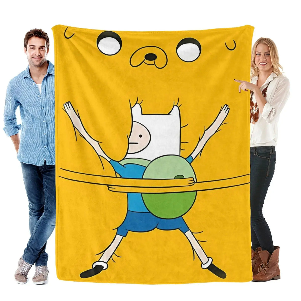 Adventure Time Cartoon Characters Flannel Blanket Large Size Ultra Soft Warm Lightweight Cozy Throw Blanket Perfect For Bed Sofa Living Room Office Camping Travel Gift Birthday Christmas For Fans Boys Teens Her - View 14