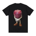 Unisex Funny Me Asf Apple Face Meme Cotton Tee, Retro Casual Golf Gift T-Shir
