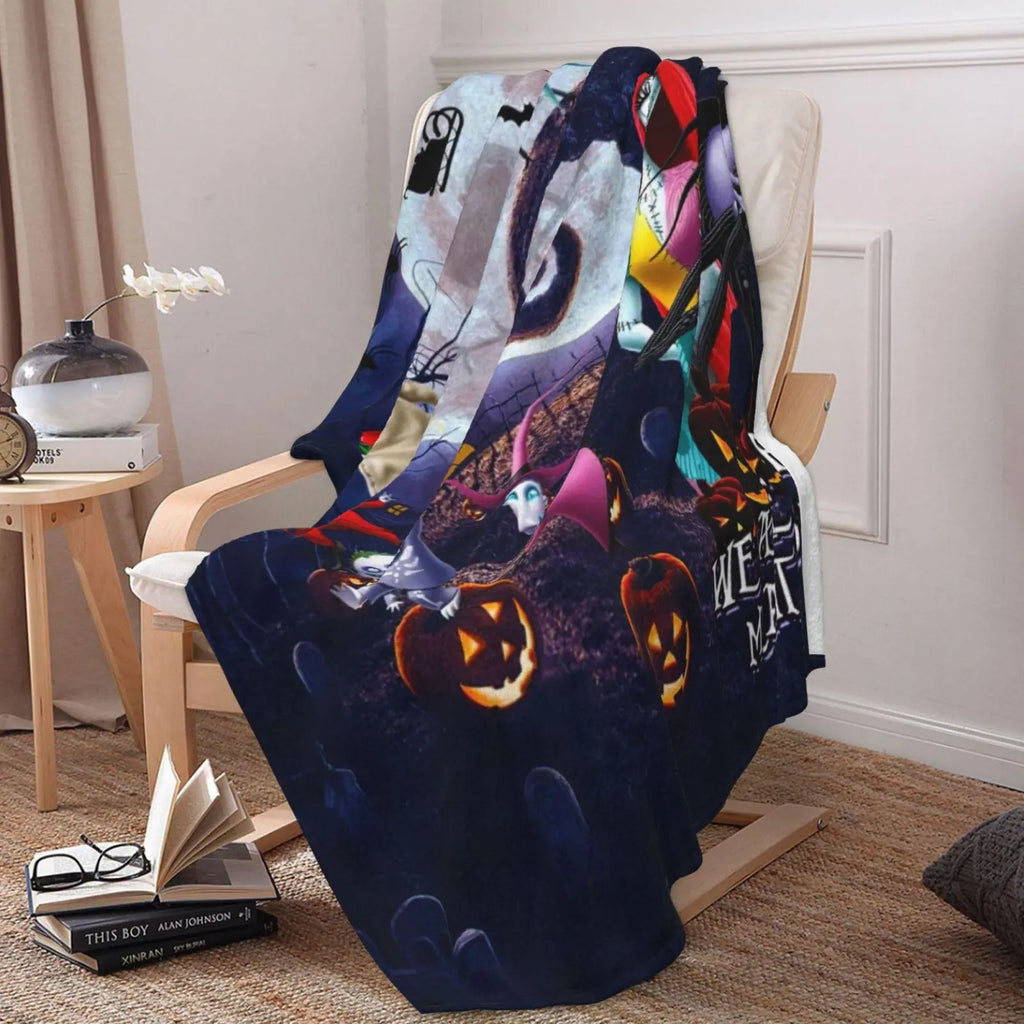SPXUBZ Christmas Movie Blanket Soft Warm Cartoon Flannel Throw Blanket Lightweight Car Sofa Bedroom Blankets Gifts for Kids Young Adults Men Women Boy Girl - View 1