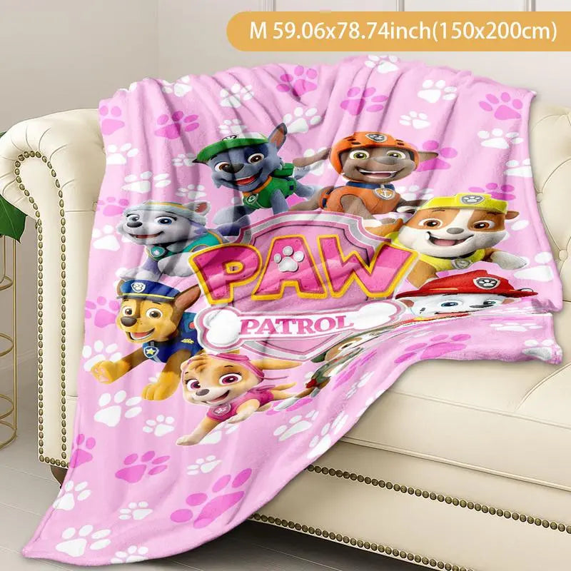 Paw Patrol Blanket, Soft Warm Plush Throw for Kids & Adults, Perfect Gift for Movie Nights, Home Decor, Daily Use - View 5