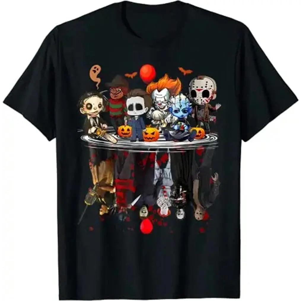 Lirae Horror Movie Halloween Shirt Cotton Tee Black