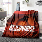 Red Dead Redemption John Marston Flannel Blanket - Premium Flannel Material Game Series Cowboy Characters Throw for Home Bedspread Decoration Mother's Day Valentine's Day Birthday Christmas Gift - View 13