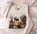Cozy Ghost Reading T-Shirt or Sweatshirt with Books & Coffee