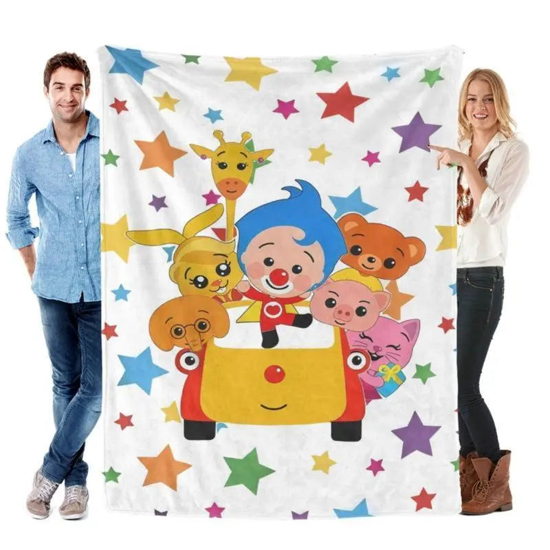 Plim Plim Blanket Cozy cartoon blanket with Plim Plim enjoying a fun circus ride, flannel material makes it perfect for chilling Children's Blankets - View 10