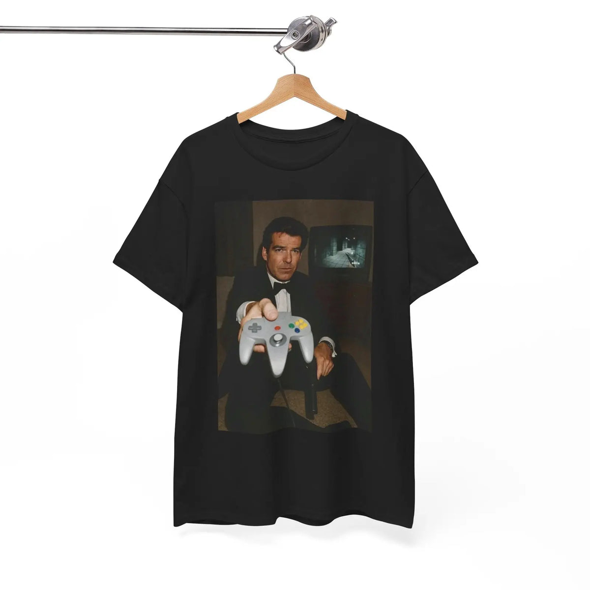 James Bond Goldeneye Vintage Graphic T Shirt Unisex Heavy Cotton Tee Gaming 90s