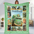 Trash Truck Fleece Blanket Trash Truck Blanket Trash Truck Birthday Gifts Trash Truck Gift Blanket - View 1