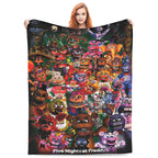 Cute Five Nights At Freddy's Blankets for Girls Boys Throw Cartoon Blanket Super Warm Soft Plush Lightweight Fleece Flannel Blanket Christmas Birthday Winter Sofa Bedding Blanket 40x30In - View 1